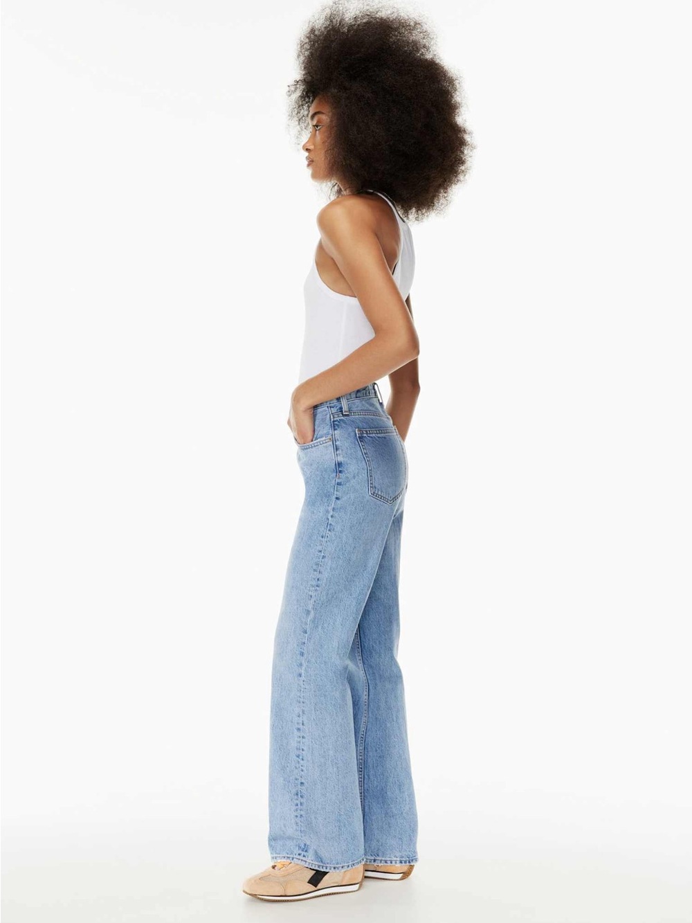 Denim Forum Marianne Mid Rise Loose Flare Size 25